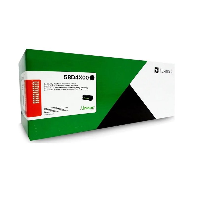 TONER LEXMARK (58D4X00)